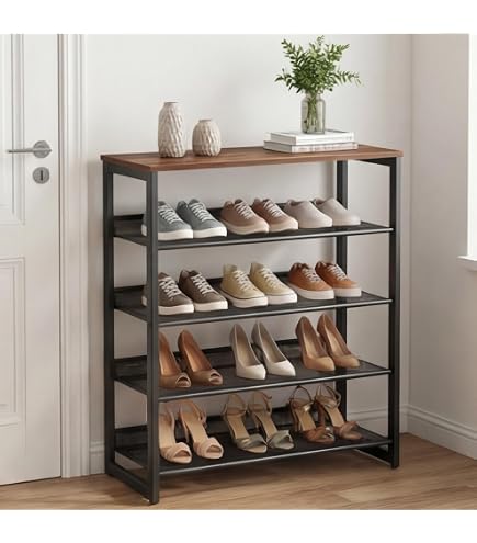 Amazon.com: Garden 4 you Shoe Rack for Entryway 5 Tiers 11.8